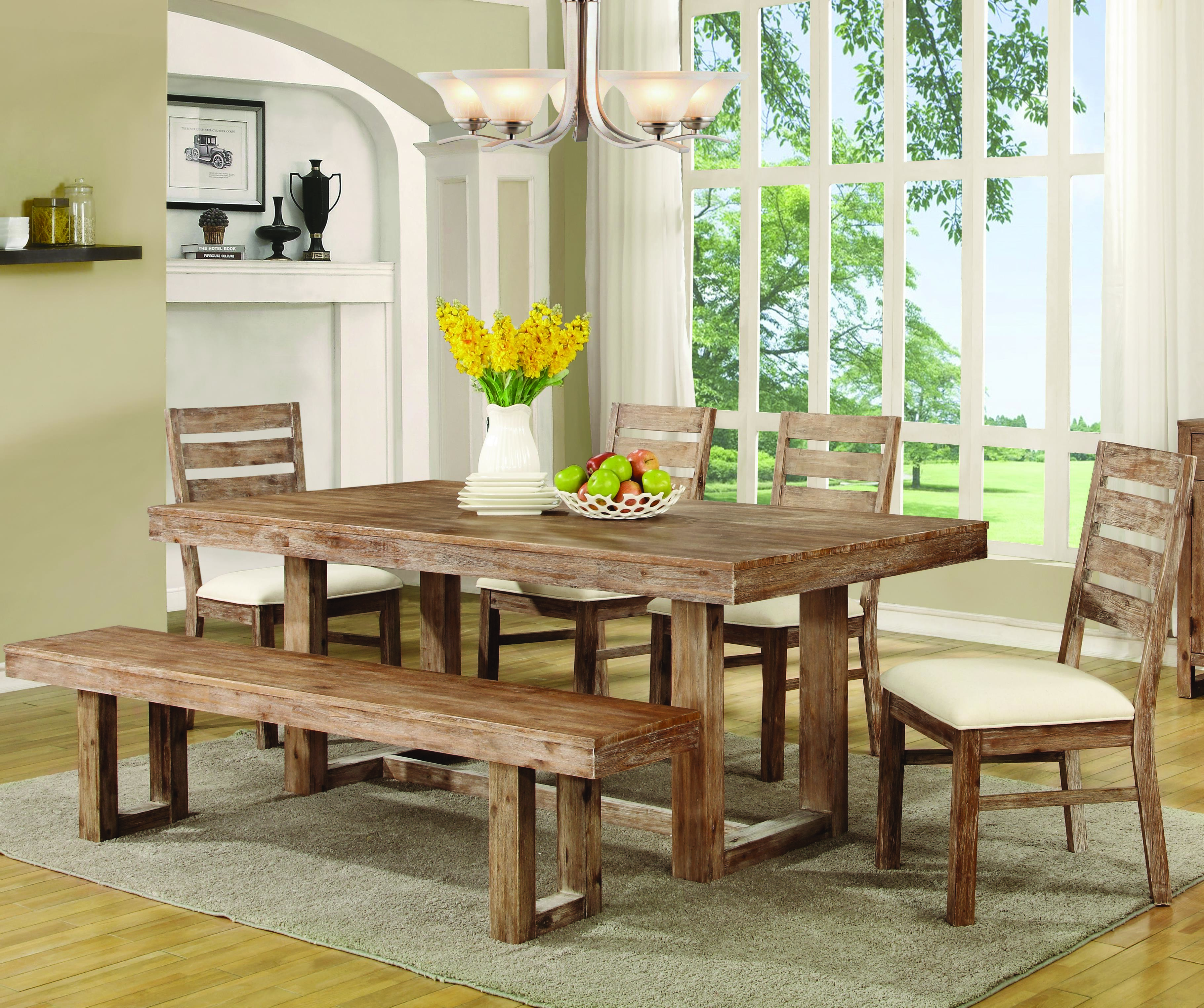 New Rustic Dining Room Sets with Simple Decor