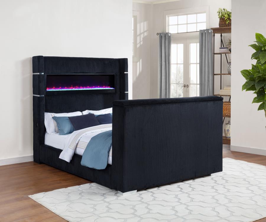 Tisdall Flame Visualizer & TV Panel Bed - Image 4