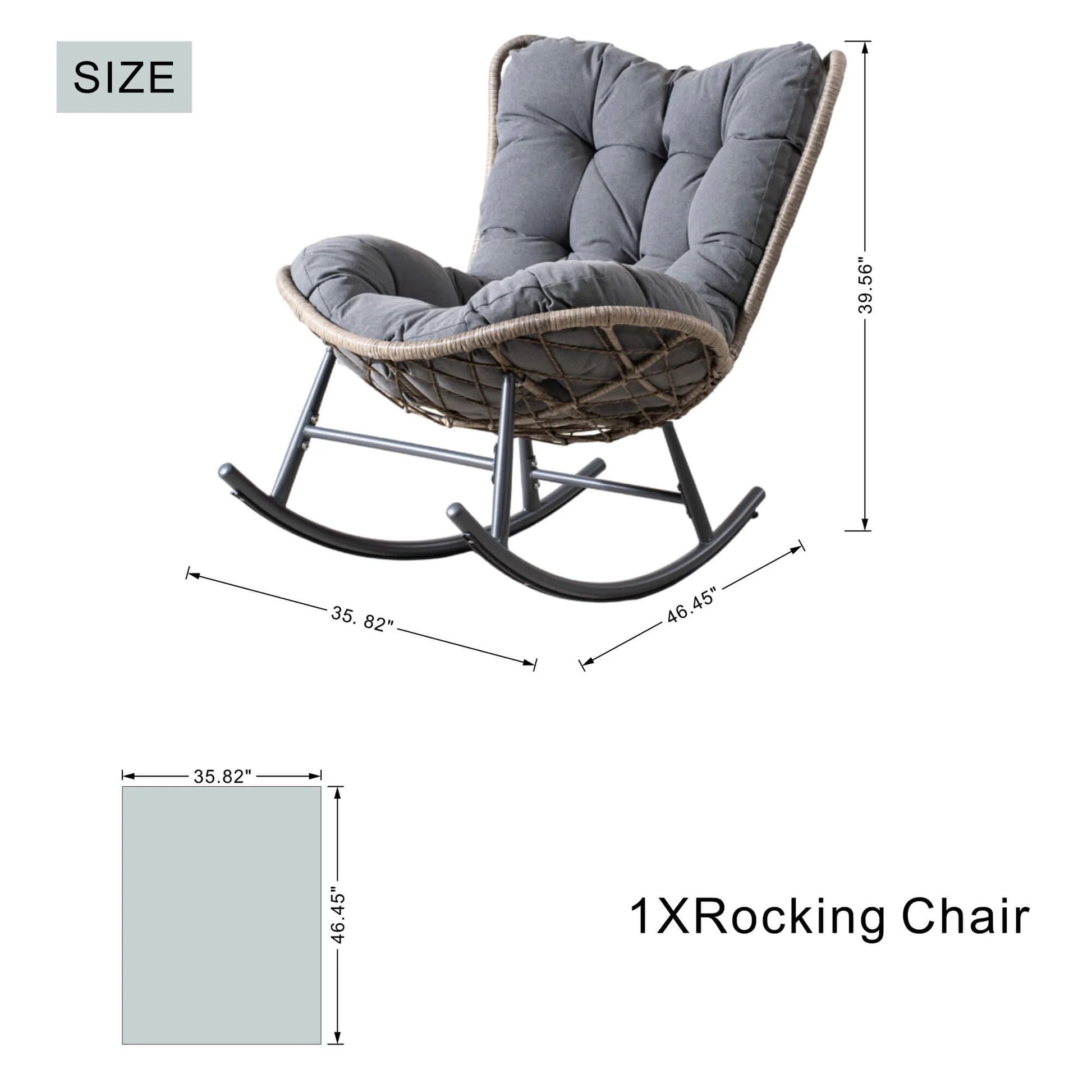 Iron Rocking Chair - Image 6