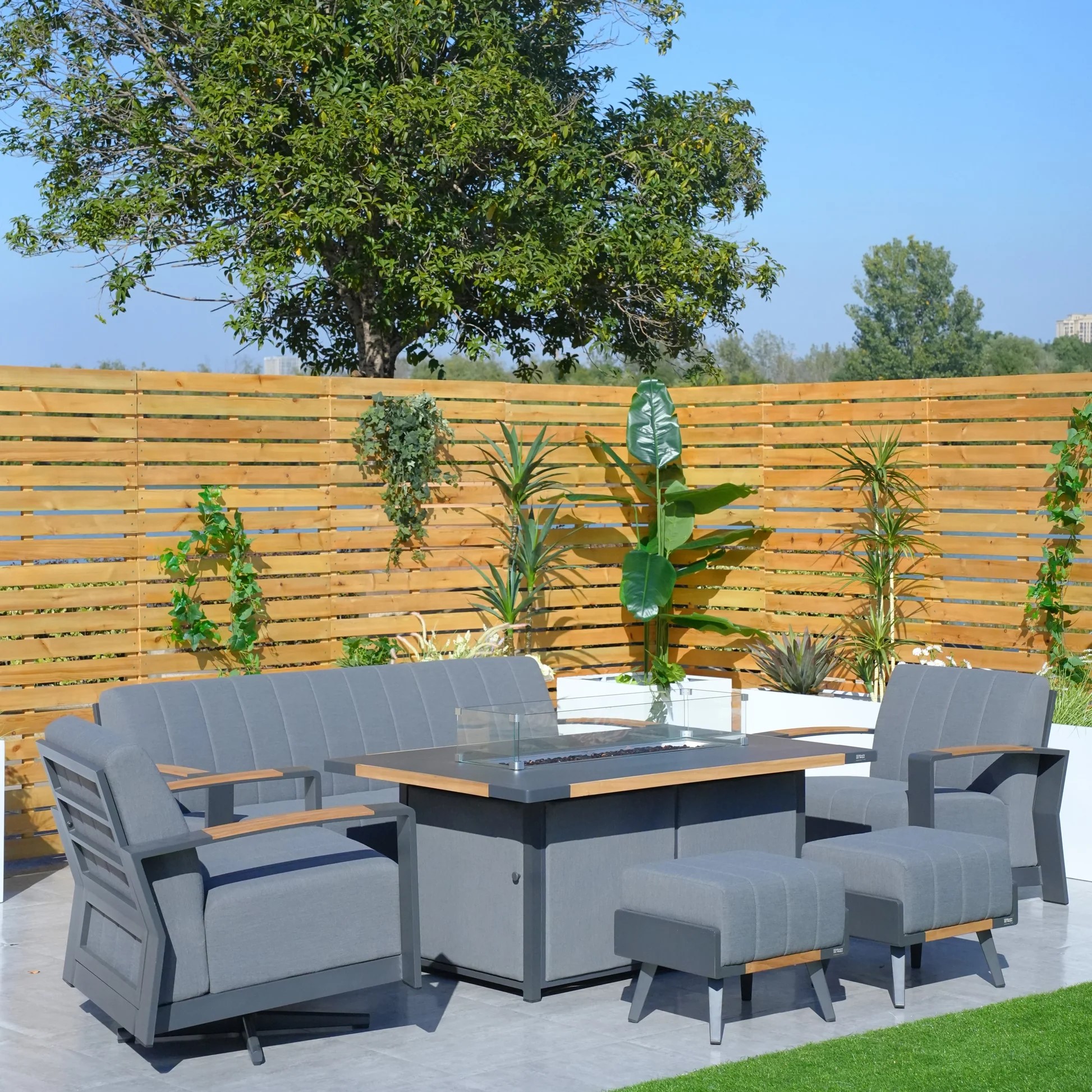 Conversation Set With Fire Pit. Can be pieced together. - Image 3