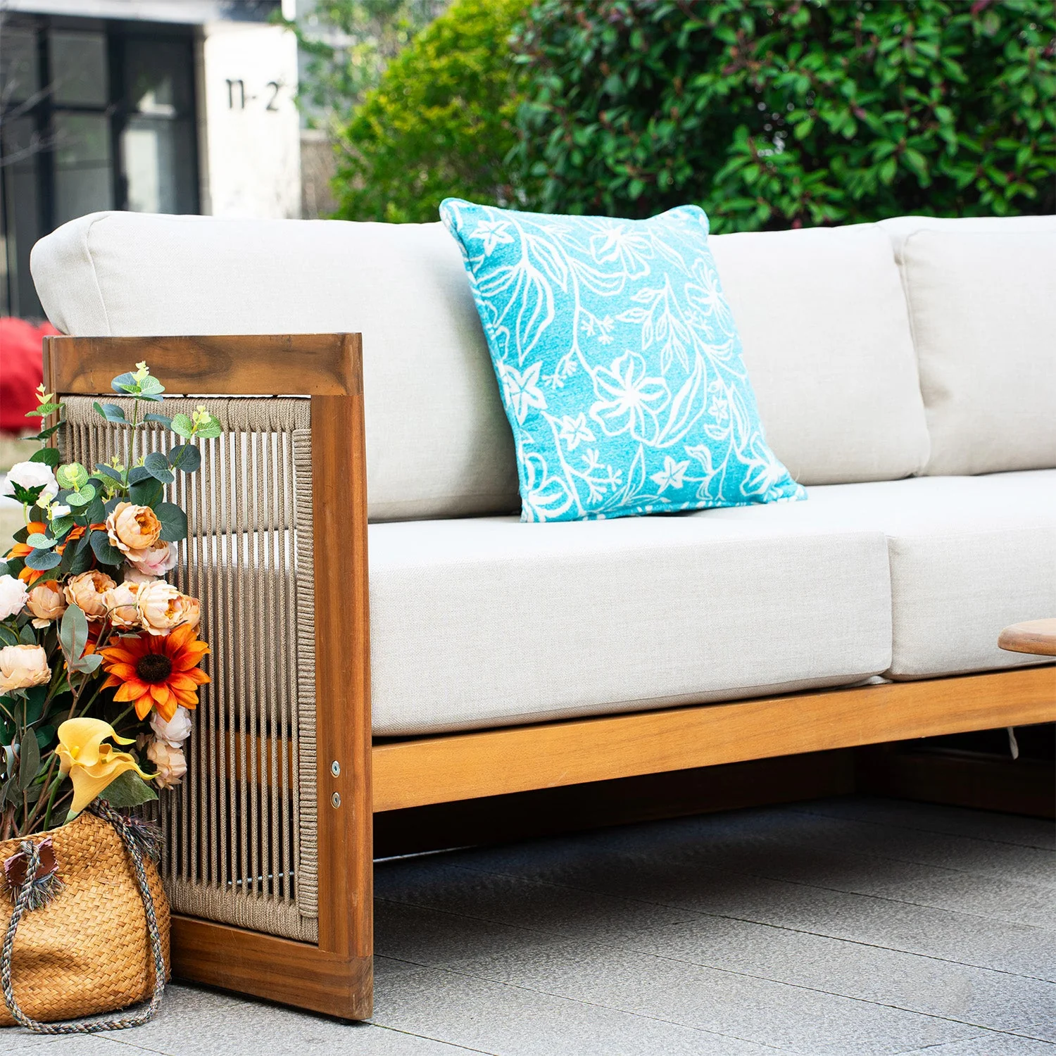 Solid Wood Sectional Set. Can Be Pieced Together and Expanded. - Image 2